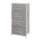 Flash Furniture White/Gray 4 Drawer Storage Dresser Organizer WX-5L203-X-WH-GR-GG - alternate 6